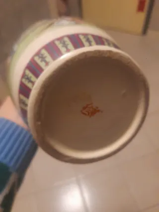 Vaso porcellana cinese decorato