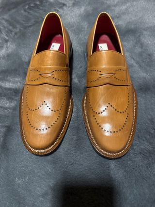 Loafers artesanales de piel — calidad vintage 41