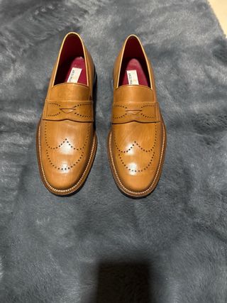 Loafers artesanales de piel — calidad vintage 41