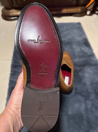 Loafers artesanales de piel — calidad vintage 41