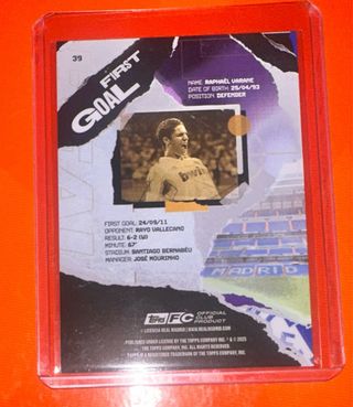 Tarjeta de Colección Raphaël Varane Topps