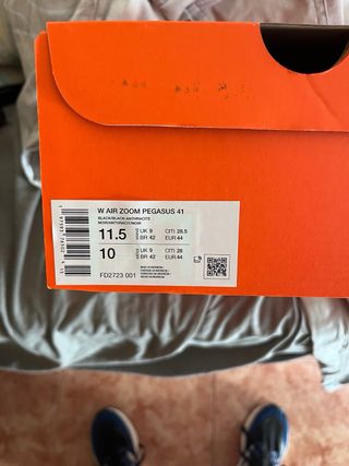 Nike Pegasus 41 negras Talla 44