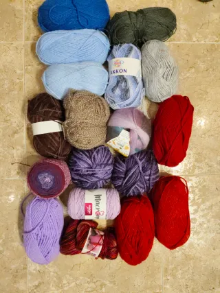 Lotes de ovillos de lana para manualidades