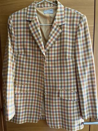 Blazer CITY COMBI lana y seda vintage
