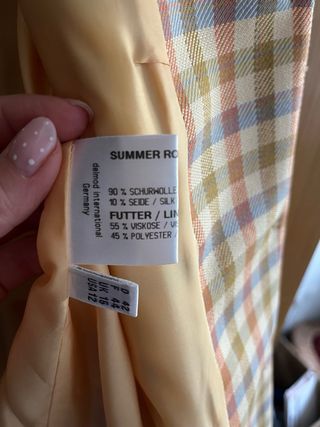 Blazer CITY COMBI lana y seda vintage