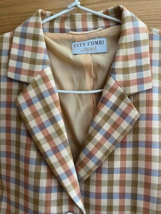 Blazer CITY COMBI lana y seda vintage