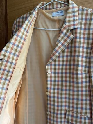 Blazer CITY COMBI lana y seda vintage