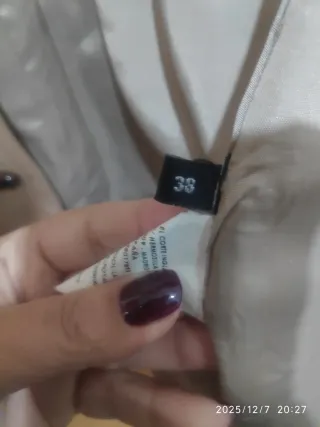 Abrigo TRENCA Beige Talla M