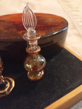 Set vintage profumatori in vetro più scatola