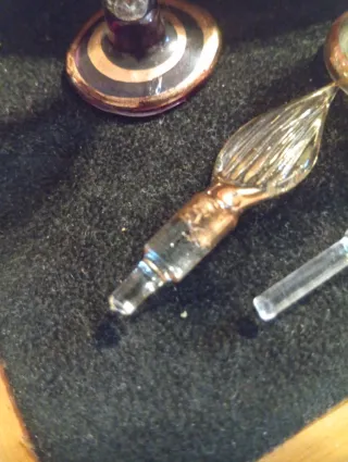 Set vintage profumatori in vetro più scatola