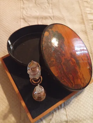 Set vintage profumatori in vetro più scatola