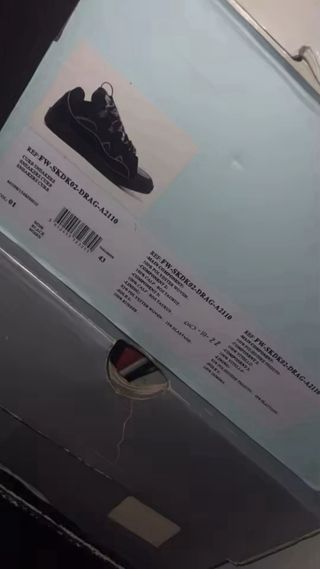 Zapatillas Lanvin Talla 43 Negras y Plateadas