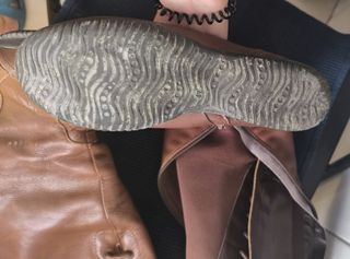 Botas de cuero marrones T40