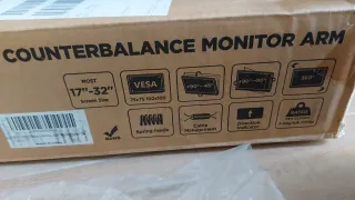 Soporte Brazo Monitor Doble Negro