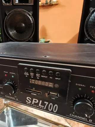 x2 Altavoces Malone 1000W y Amplificador SPL700