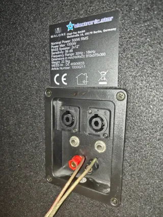 x2 Altavoces Malone 1000W y Amplificador SPL700