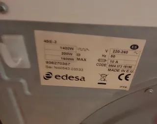 Secadora Edesa 3kg no negociable