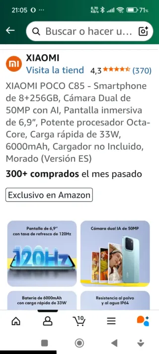 Xiaomi Poco C85 8GB/256GB Viola