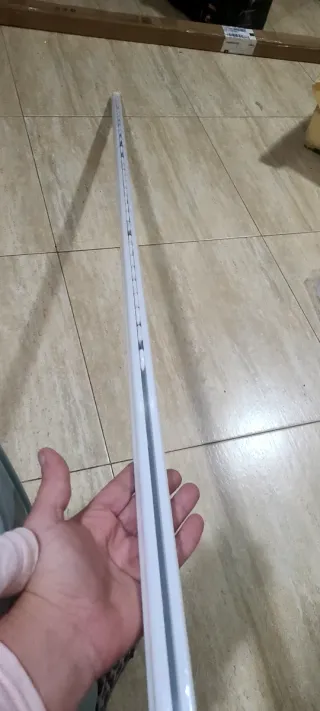 Binario per tenda in alluminio bianco