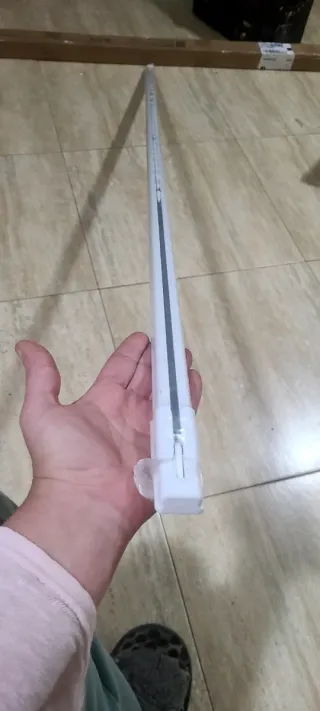 Binario per tenda in alluminio bianco