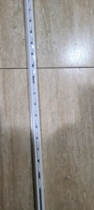 Binario per tenda in alluminio bianco