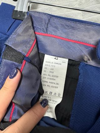 Traje chaqueta juvenil azul