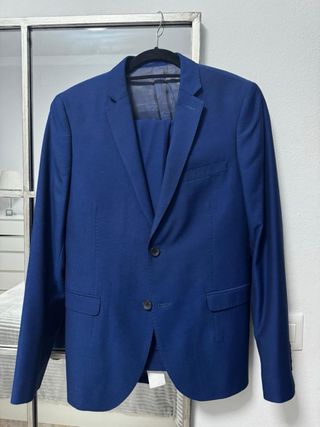 Traje chaqueta juvenil azul