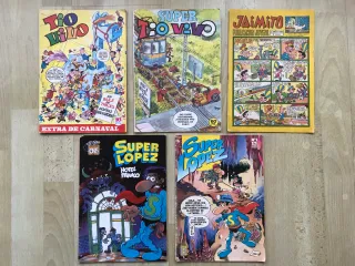 Lote Tebeos Antiguos: Tio Vivo Jaimito Super López