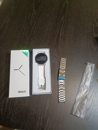 Reloj Inteligente Plata/Blanco