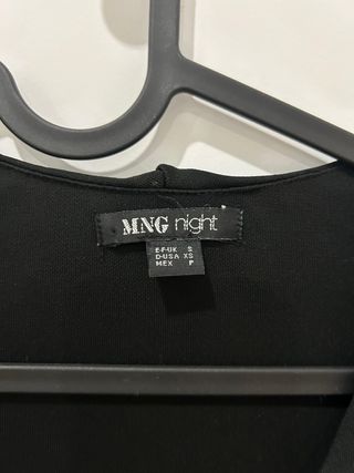 Traje Mango Negro Talla S Falda y Chaqueta