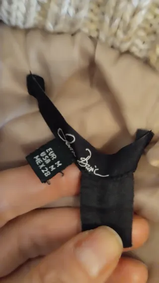 Abrigo acolchado beige