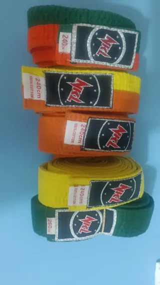 Cinturones Judo NKL Niño 150 cm, 240cm y 260cm