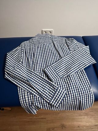 Camisa Hollister Cuadros Azul Talla M