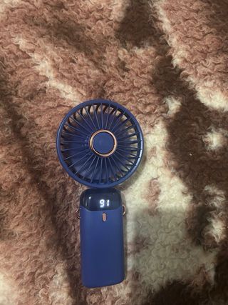 Ventilador de mano portátil morado