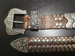 Cintura Nanni Made in Italy Marrone Turchese