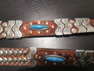 Cintura Nanni Made in Italy Marrone Turchese