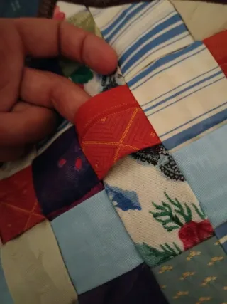 Cuscino Patchwork Double Face 45x45 cm Pezzo unico