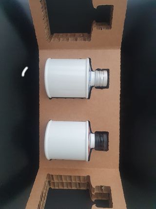 Scatola in cartone decorato porta 2 boccette