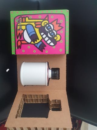 Scatola in cartone decorato porta 2 boccette