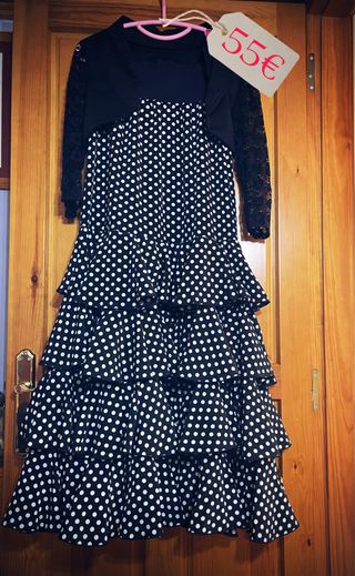 Falda flamenca lunares  y torera