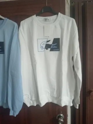 Sudadera Lacoste Azul y Blanca