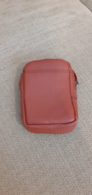 Pitillera de piel auténtica