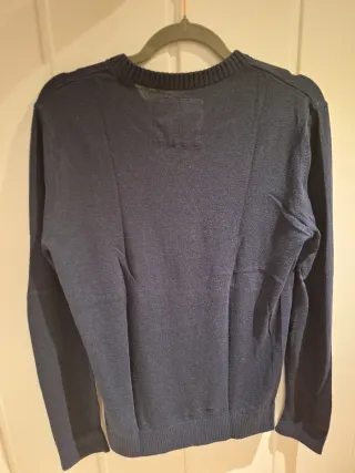 Jersey Hollister Azul V-Neck Manga Larga