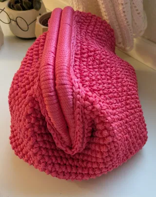 Bolso de mano clutch rosa