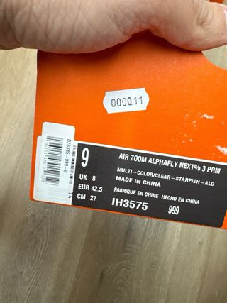 Nike Alphafly 3 Taglia 42.5 Nuove