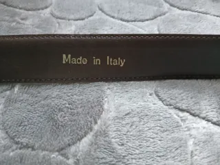 Cintura in Nabuk Beige e oro brunito