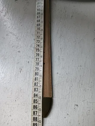 Cintura in Nabuk Beige e oro brunito