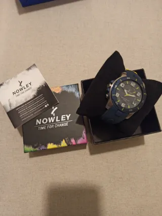 Reloj Nowley Hombre Azul y Plateado sin estrenar