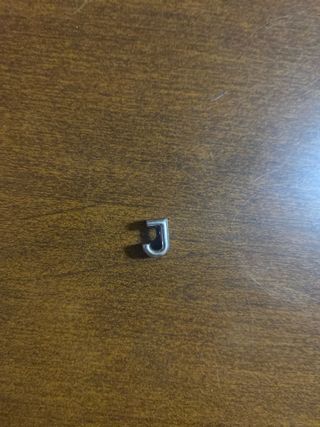 Charm Pandora Letra J Original Plata