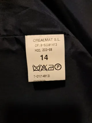 Americana azul Brotes niño Talla 14